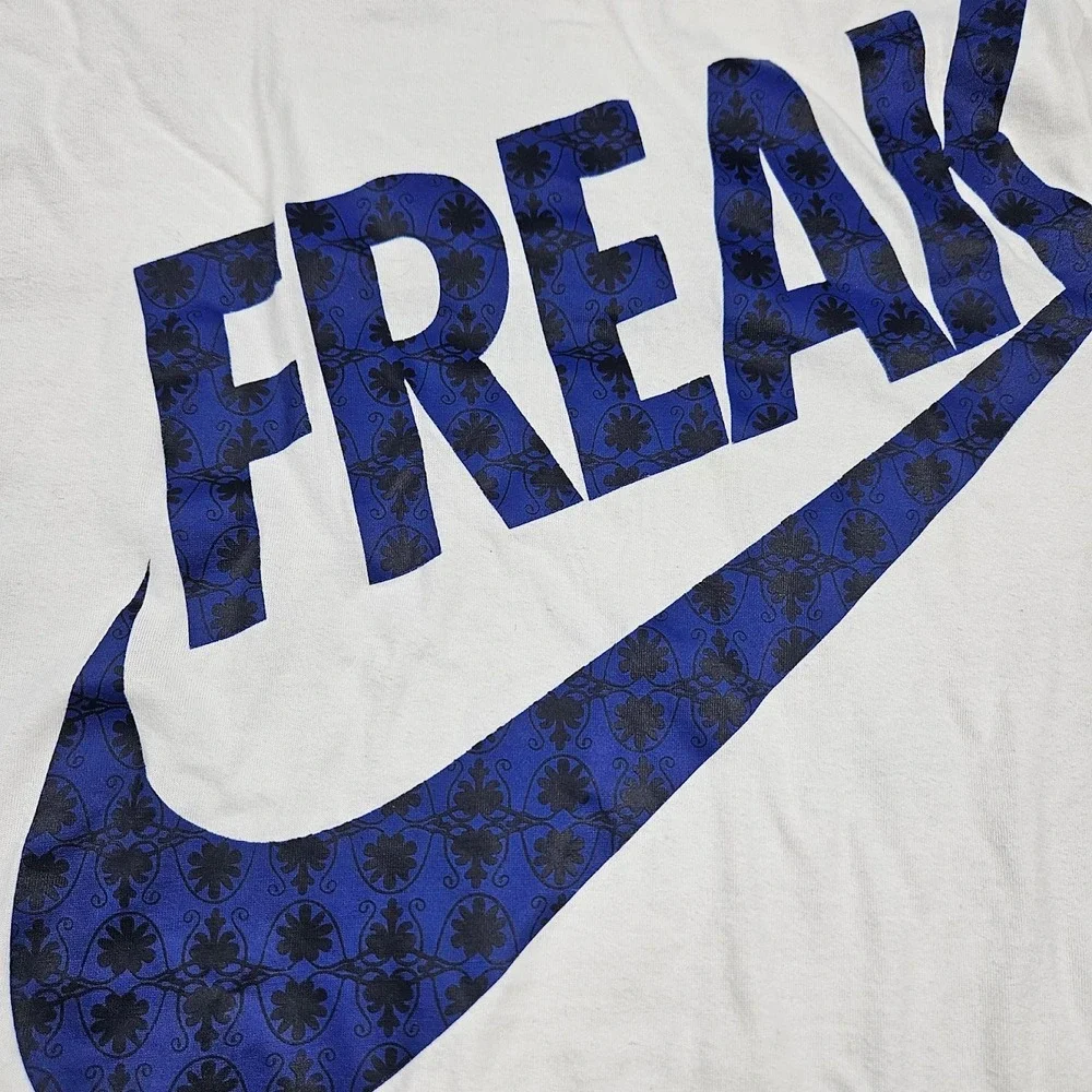 Nike Dri Fit Giannis Basketball Freak Men's‎ Large White Basketball Large Swoosh